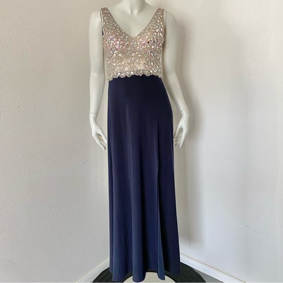 PROM Blondie Nites by Stacy Sklar Jewel Top Gown - Picture 1 of 7